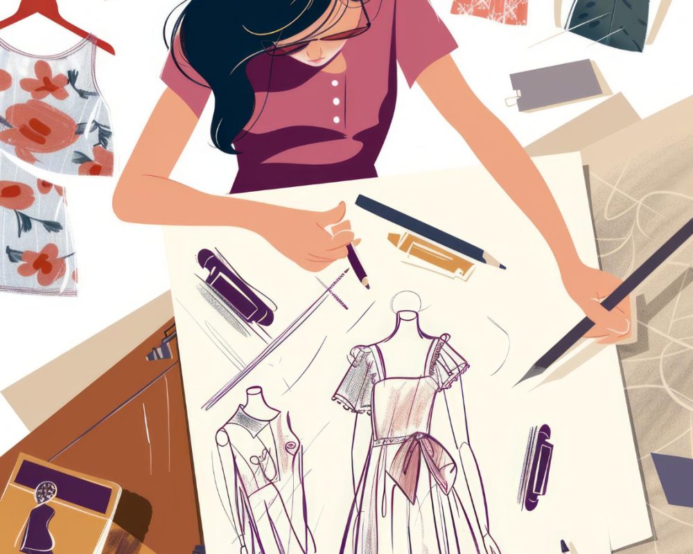 Student Fashion Designs AI Image