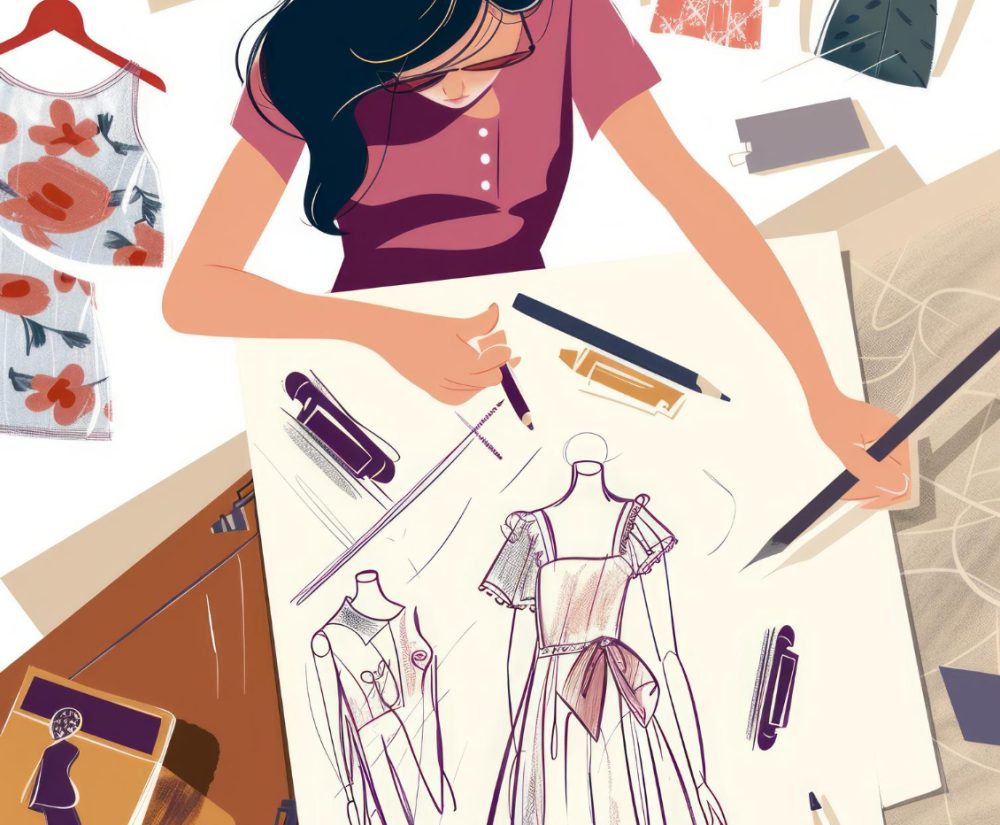 Student Fashion Designs AI Image